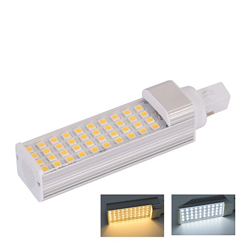 g24 2pin 8W 40x5050smd 760lm 2800-3200k теплый белый свет 6000-6500K прохладный белый свет Светодиодная лампа кукурузы лампы (AC85-265V)