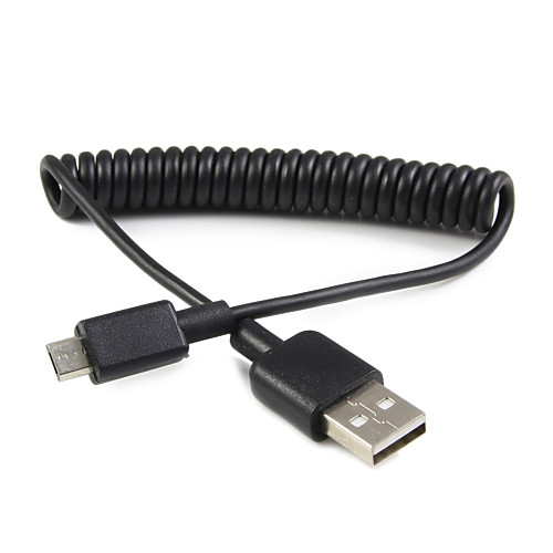 LWM ™ Micro USB мужчина к USB 2.0 мужского весной кабеля 3 фута для сотового телефона синхронизации планшет данных смартфона заряда бесплатную