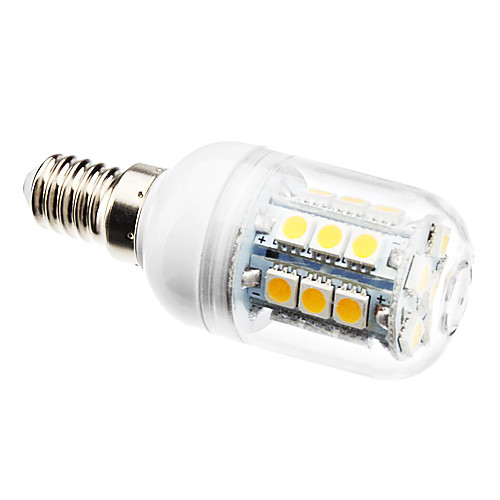 e14 3w 27x5050smd 200LM 3500K / 6000K теплый белый / холодный белый свет привел кукуруза лампа (220-240V)