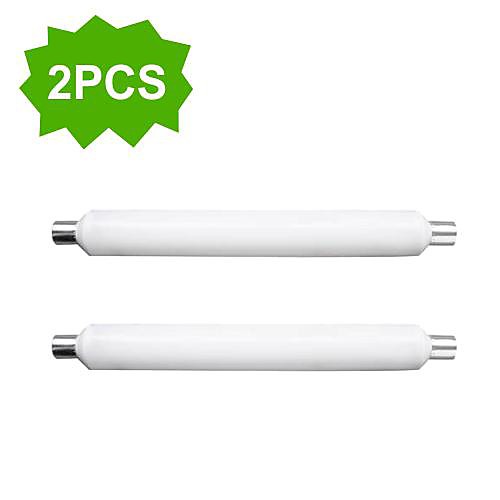 2-Pack HLUX™ LED S19 8W 36x2835SMD 600lm CRI>80 2700K Warm White Mirror Light Tube (AC220-240V) = 60W Halogen