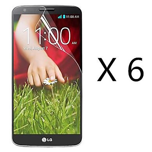 (6 шт) высокой четкости экран протектор для LG G2 D802