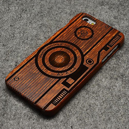 Pear Wood Apple Camera Hard Back Cover for iPhone 6 Plus