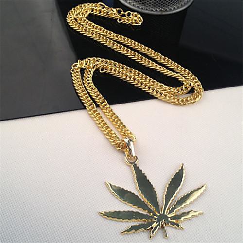 18k ледяной из позолоченные сорняков марихуаны лист горшок кулон цепочки ожерелье змея ледяной из хип-хоп подарок