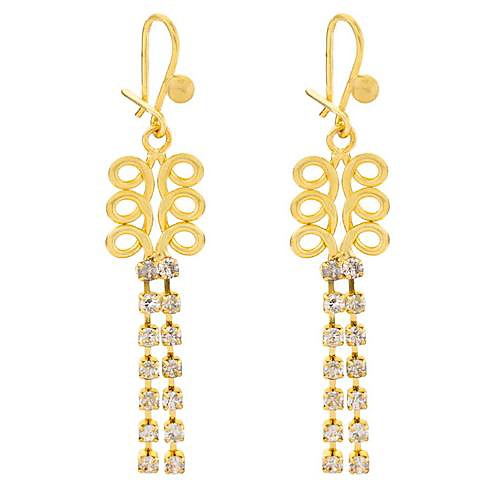 18 K Gold Plated the European and American Fashion Exquisite Earrings