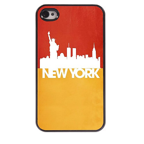 NewYork и статуя Свободы шаблон алюминия жесткий футляр для iPhone 4 / 4s