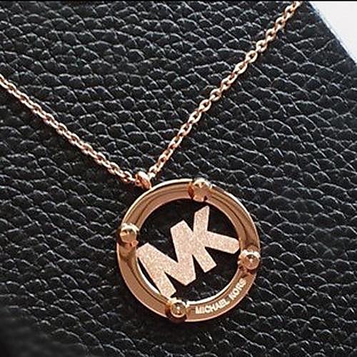 мода MK буквы подвеска золотой сплав ожерелье (1 шт)