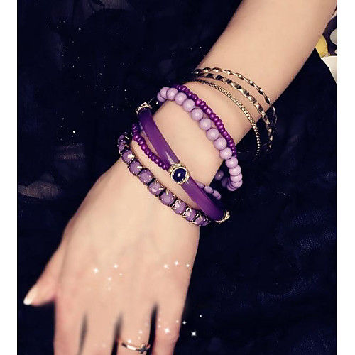 Fashion Retro Beads Multicolor Alloy Bracelet(1 Pc)(More Color)