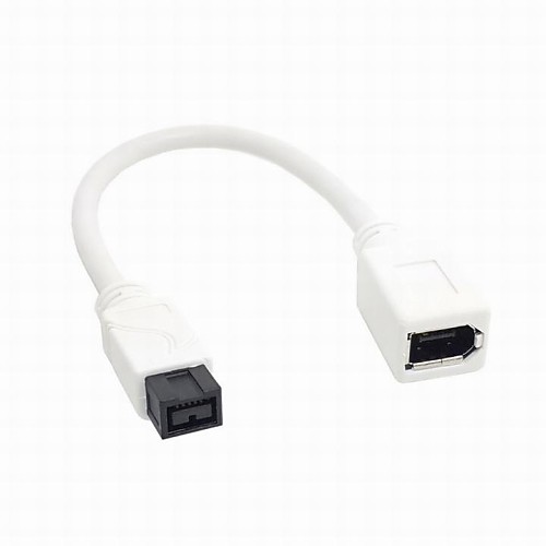 белый IEEE 1394 6pin женщиной 1394B 9pin мужской FireWire 400 к 800 кабеля 10 см