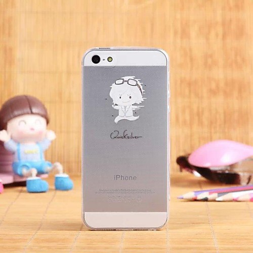 творческий рисунок прозрачный ТПУ рисунок мягкий чехол для iPhone 5/5 секунд