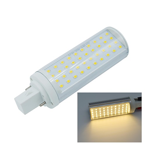 g24 2pin 8W 40x2835smd 760lm 2800-3200k носить белый свет Светодиодная лампа кукурузы лампы (AC85-265V)