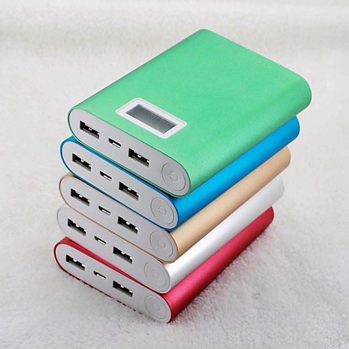 10000mAh ЖК-банк силы для iphone6 / 6plus / 5 / 5S (5V 1000mAh, 5V 2000mAh, дополнительные цвета)