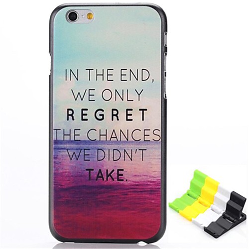 Lake Pattern Hard Case and Phone Holder for iPhone 6