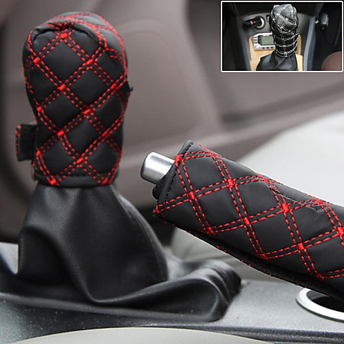 Claretred Car Handbrake Cover Car Gear Set Dangba Sets Gear Sets Hand Brake Set Twinset