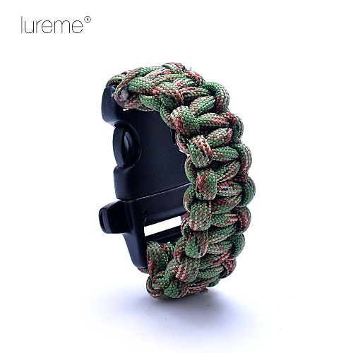 lureme Paracord камуфляж выживания свисток шнур для детей браслет