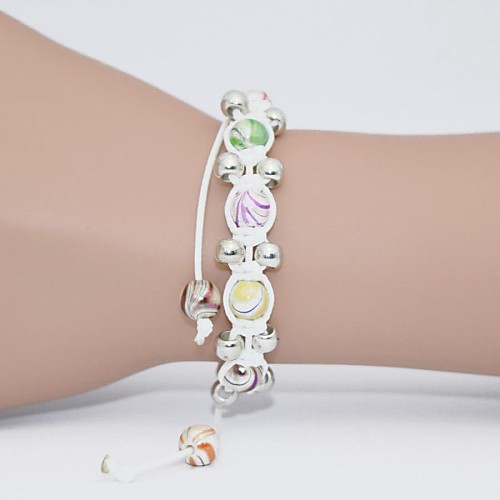 European Style Fashion Simple Hand-woven Beaded Shamballa Bracelet