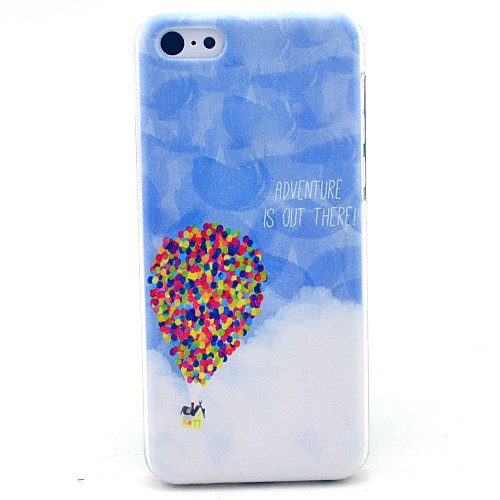 The Sky Flying Balloon Pattern Hard Cover Case for iPhone 5C