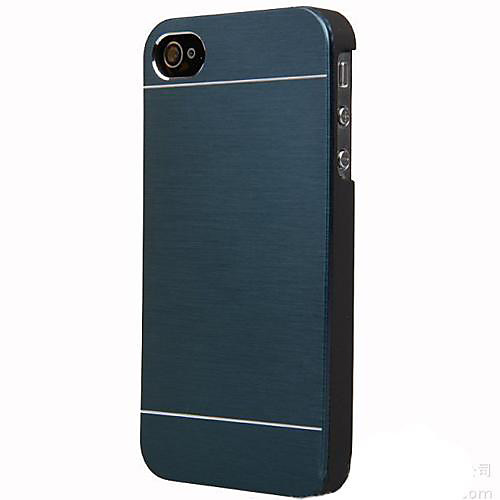 DSD 1pcs Luxury Solid Color Brushed Aluminium Case and 1pcs Dustproof Plug for iPhone 5/5S(Assorted Colors)