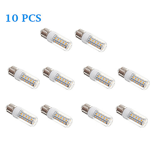 10Pcs E27 7W 36x5730SMD 650LM 3500K/6000K Warm White/Cool White Light LED Corn Bulb(220V)