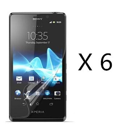 (6 шт) высокой четкости экран протектор для Sony Xperia TX LT29i