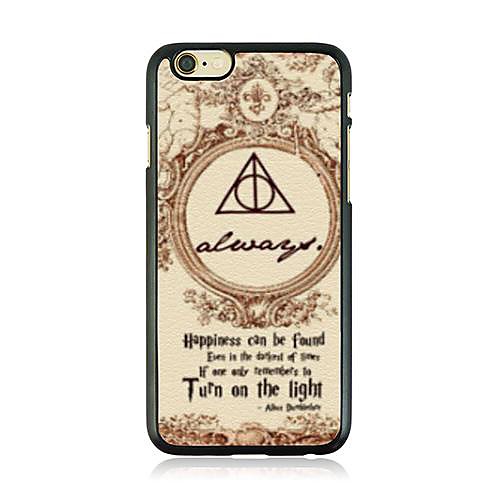 Triangle Circle the Letters Leather Vein Pattern Hard Case for iPhone 6