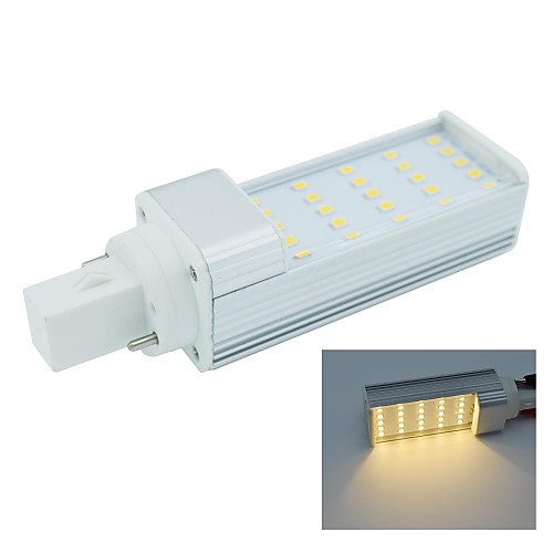 g24 2pin 5W 25x2835smd 475lm 2800-3200k предупредить белый свет Светодиодная лампа кукурузы лампа (AC85-265V)