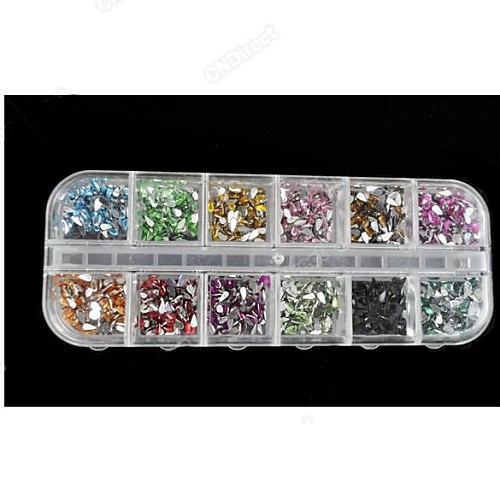 2500pcs 2мм форму капли воды акриловый бурения Nail Art Decoration