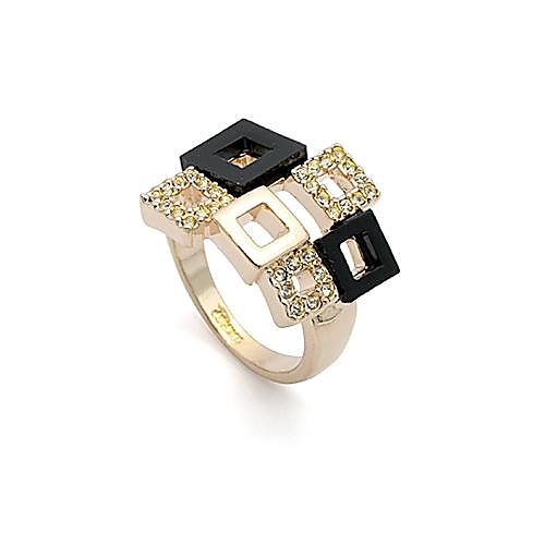 Lureme Crystals Geometric Ring