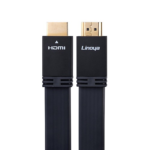 linoya плоским HDMI v1.4 1080p 26AWG высокоскоростной кабель 1,5 м