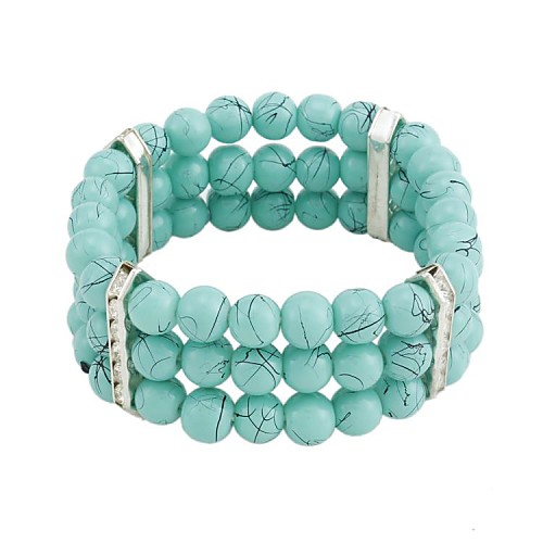 Women'sFashion Exquisite Paint Glass Bracelets(Random Color)