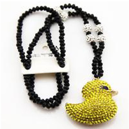 LEBOSHAnimal Car Hanged Adorn Crystal Pendant Sweet Nifty Lively Duck