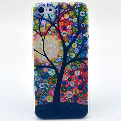 Colorful Swirls Tree Pattern Hard Cover Case for iPhone 5C