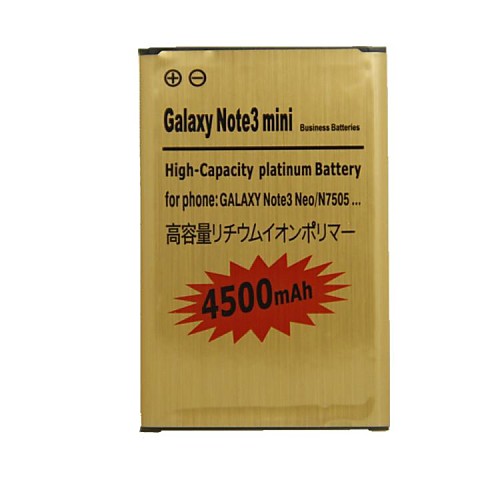 двойной сотовый 3.8V 4500mAh литий-ионный аккумулятор для Samsung Galaxy Примечание 3 Neo / примечание 3 мини / N750