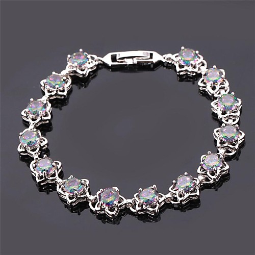 U7Cute Stars Tennis Bracelet 18K Real Gold Platinum Plated AAA Cubic Zirconia Link Bracelet Fashion Jewelry