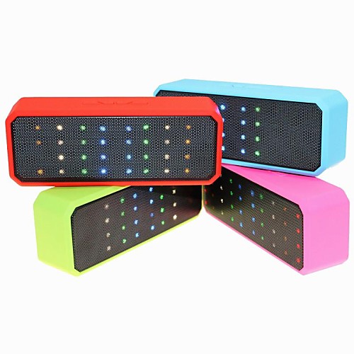 RGB LED большой мощности портативный динамик Беспроводная связь Bluetooth 3W стерео аудио звук с микрофона, построенный в 1500mAh батареи