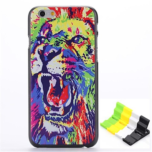 Roaring Tiger Pattern Hard Case and Phone Holder for iPhone 6