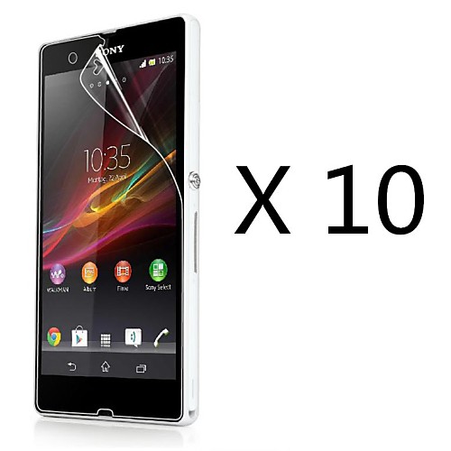 (10 шт) высокой четкости экран протектор для Sony Xperia Z l36h