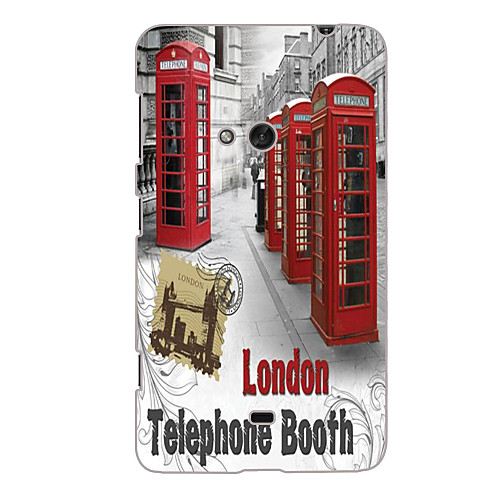 Telephone Booth Design Hard Case for Nokia N625