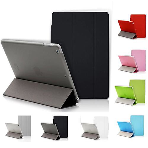 DF Solid Color Auto Sleep/Wake Up PU Folding Case for iPad mini 3/2/1 (Assorted Colors)