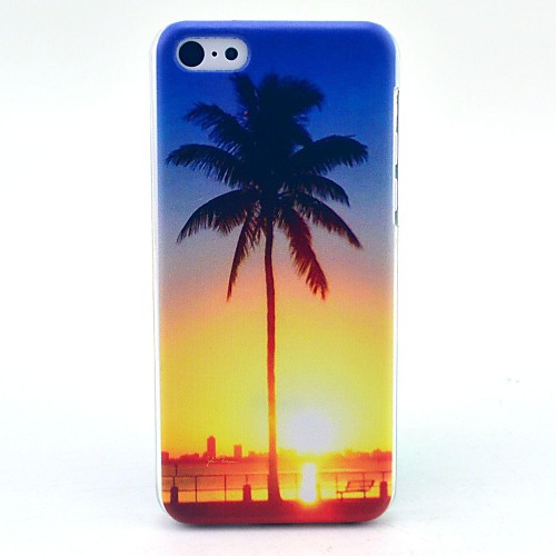 Beautiful Coconut Tree Pattern Hard Cover Case for iPhone 5C