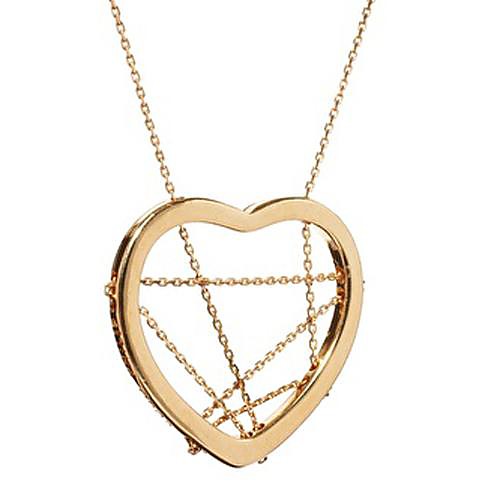 мода кулон сердце золотой сплав ожерелье (1 шт)