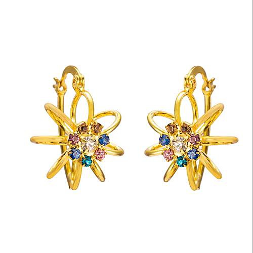 Tina_ The European And American Fashion Gold-plated Earrings