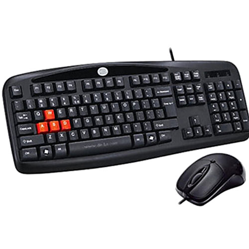 DH KB-6601 Комплект PS / 2 Игровая клавиатура мышь 1000dpi