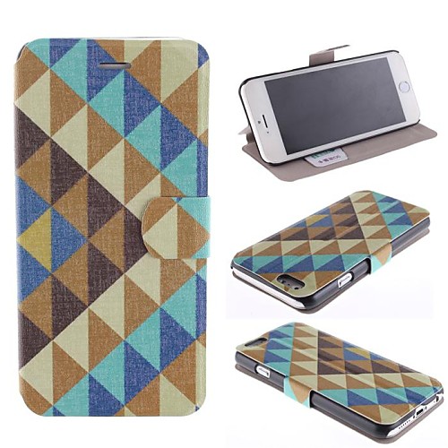 Color Box Design PU Leather Full Body Case with Card Slot for iPhone 5/5s