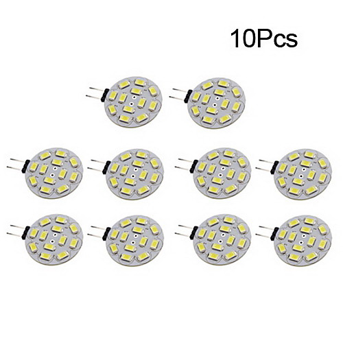 10шт G4 6 Вт 12x5730smd 550-570lm 3500k / 6000k теплый белый натуральный белый свет водить пятна шарик (14v)