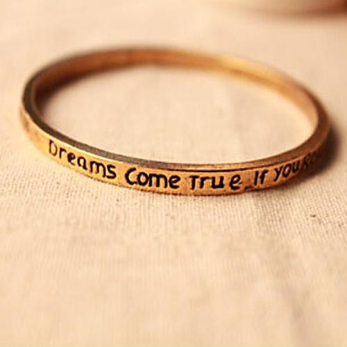 Dreams Come True Letters Bracelet