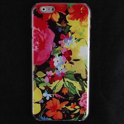 Oil Painting Petal Design Hard Cover Case for iPhone 6