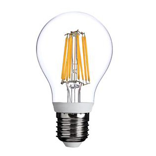 Dimmable A60 E27 8W 8xCOB 800LM 2800-3000K  Warm White Light LED Filament Lamp (AC230V)