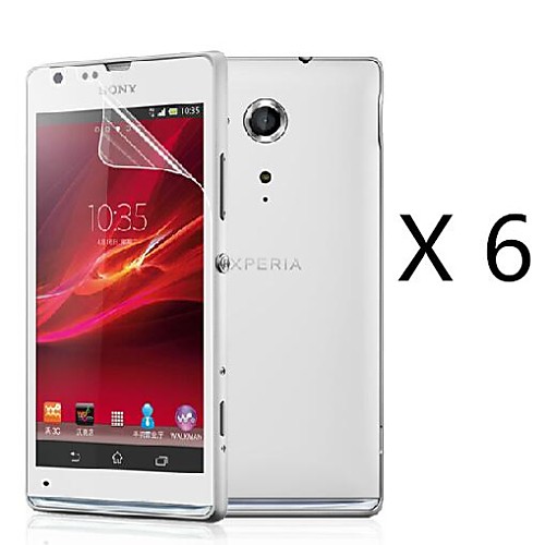 (6 шт) высокой четкости экран протектор для Sony Xperia зр M35h