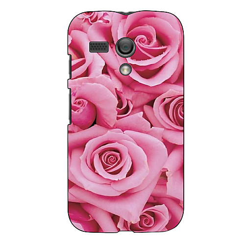 Pink Rose Design Hard Case for Motorola MOTO G