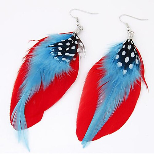 Hot Metal And the Feather Earrings